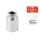 Удлинитель  1/2" вн.-нар. х 30 мм усиленный ХРОМ, AV Engineering (инд. упак.) (AVE301010) 