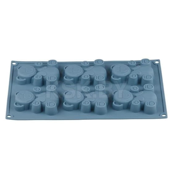 Форма для выпечки силиконовая прямоугольная на 6 кексов 30.5х18х2 см BLUESTONE PERFECTO LINEA 20-104828 (20-104828) 