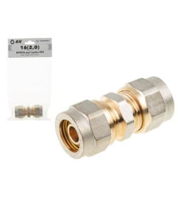 Муфта для труб PEX 16(2.0) AV Engineering AVE309005