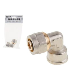 Колено для труб PEX 16(2.0) х 1/2" вн. AV Engineering AVE309010