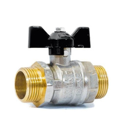 Кран шаровый 1/2" нар.-нар. бабочка PN40 LD LD.47.304.15