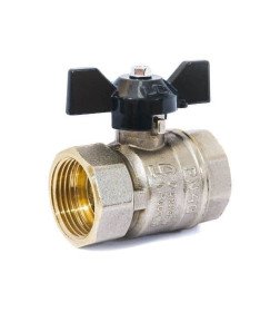 Кран шаровый 3/4" вн.-вн. бабочка PN40 LD LD.47.300.20