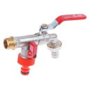 Кран водоразборный 1/2" нар. настенный со штуцером (вход 1/2" х выход 3/4" х выход 3/4") AV Engineering AVE167003 (AVE167003) 