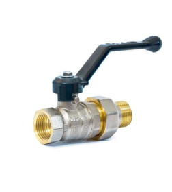 Кран шаровый 1" нар.-вн. ручка (со сгоном) PN40 LD LD.47.307.25