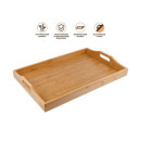 Поднос бамбуковый с ручками прямоугольный 46х31х6 см BAMBOO PERFECTO LINEA 38-463106 (38-463106) 
