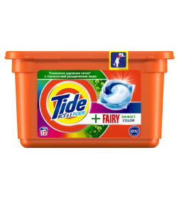 Капсулы для стирки Tide Fairy Эффект Color, 12х22.7г