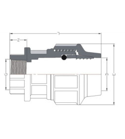 Муфта ПЭ 32 мм х 1" внутренняя AV Engineering AVE1053201