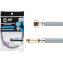 Подводка гибкая, Nylon, иголка м10 длинная - гайка 1/2" 80 см AV Engineering (16 Bar, 100°С, в пакете) (AVE21080) 