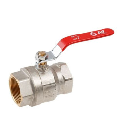 Кран шаровый 1 1/2" вн.-вн. ручка PN25 AV Engineering AVE090112