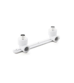 Колено ПП комбинированное под смеситель нар. 20х1/2" белое (угольник) РосТурПласт 10703