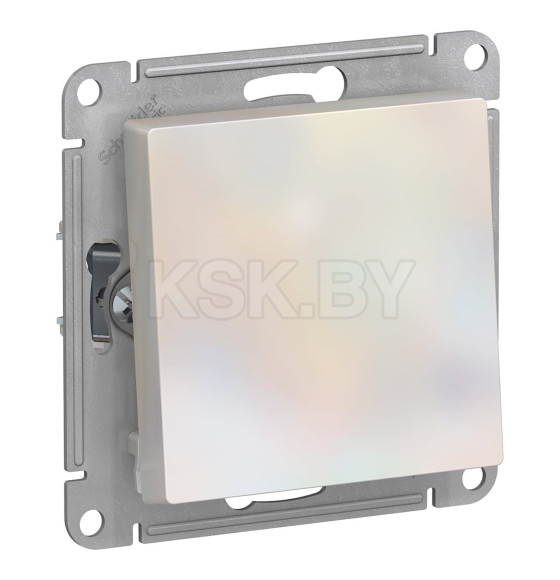 Переключатель 1-клавишный, сх.6, 10АХ, механизм, жемчуг, Schneider Electric Atlasdesign  (ATN000461) 