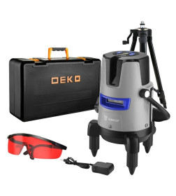 Уровень лазерный самовыравнивающийся в кейсе DEKO DKLL02RB PRO SET 2 PREMIUM