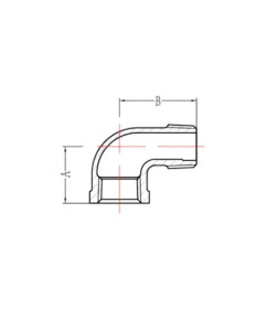 Колено 2" вн.-нар. оцинкованное AV Engineering AVEC410000002