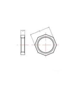 Контргайка 2" оцинкованная AV Engineering AVEC510000002