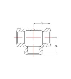 Тройник 1 1/2" оцинкованный AV Engineering AVEC420000112