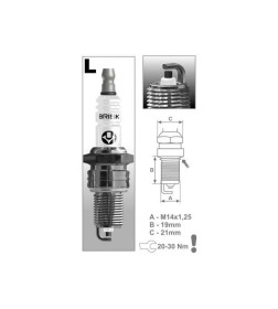 Свеча зажигания BRISK LR15YC