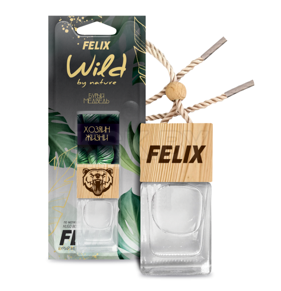 Ароматизатор подвесной FELIX WILD BY NATURE Бурый медведь (430110089) 