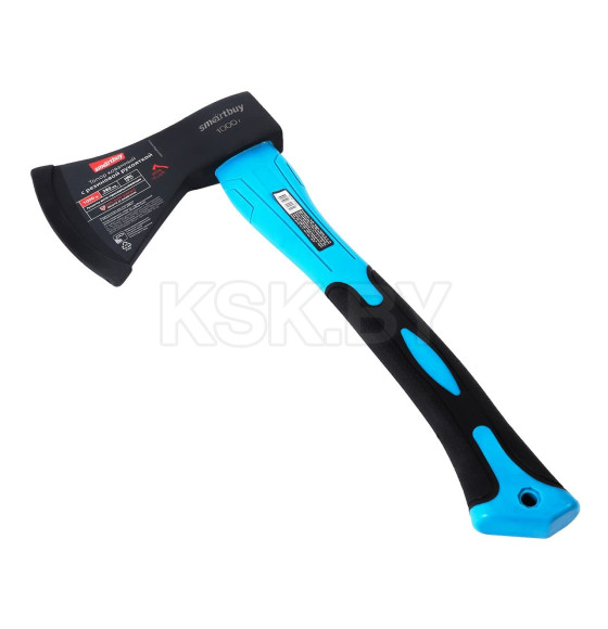 Топор 1000 гр кованный с фиберглассовой резиновой рукояткой Smartbuy tools SBT-AX-1000p2 (SBT-AX-1000p2) 