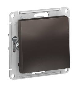 Выключатель с самовозвратом, сх.1, 10АХ, механизм, мокко, Schneider Electric Atlasdesign