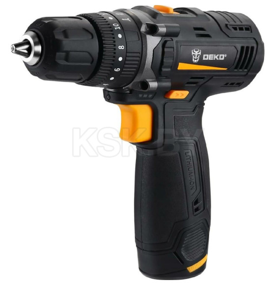 Дрель-шуруповерт ударная аккумуляторная DEKO GCD12DU (063-4039)