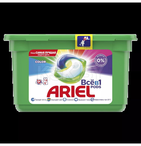 Капсулы для стирки Ariel Автомат Color, 12х22,8г (9747) 