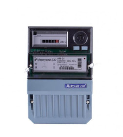 Счетчик электронный на 3 фазы AM-01 5-60А 1 тариф Mercury
