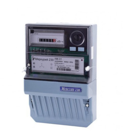 Счетчик электронный на 3 фазы AM-01 5-60А 1 тариф Mercury