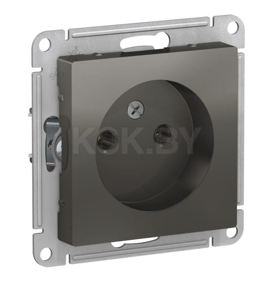 Розетка без заземления, 16А, механизм, сталь, Schneider Electric Atlasdesign (ATN000941) 