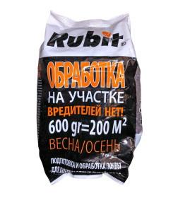 Гранулы для защиты растений от колорадского жука, медведки и проволочника Rubit, 600г