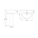 Умывальник Santeri Виктория 56см 131116S0011B0 (131116S0011B0) 