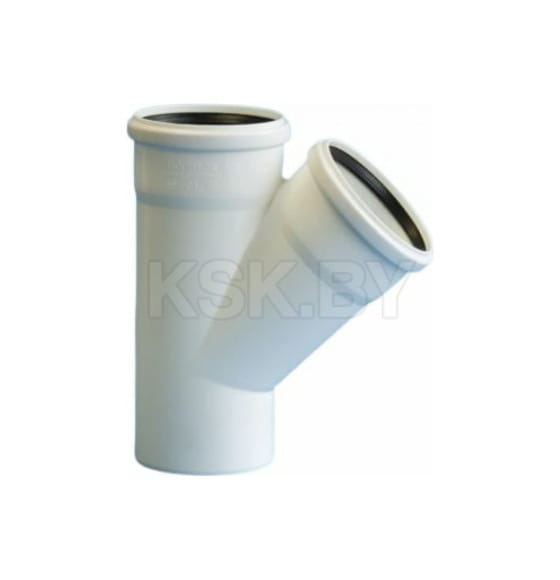 Тройник МАЛОШУМН. кан, ПП 50х50/45, Политэк (200505045) 