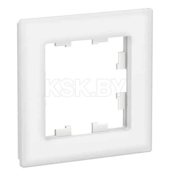 Рамка 1-постовая , стекло белый, Schneider Electric Atlasdesign nature (ATN320101) 
