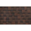 Гибкая черепица ламин. (2-ух слойная) Döcke PIE STANDARD Драгон Темно-коричневый (уп. 2,38м2) (29) 