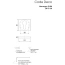 Накладка на цилиндр Code Deco Slim Dp-C-30 NISM