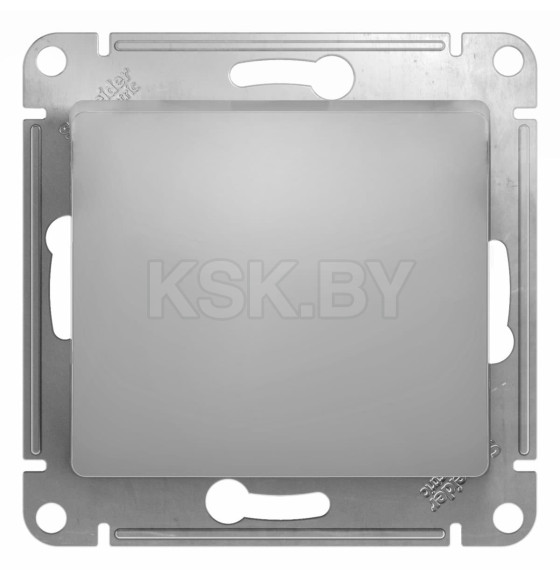 Переключатель 1-кл. алюминий Schneider Electric Glossa (GSL000361) 