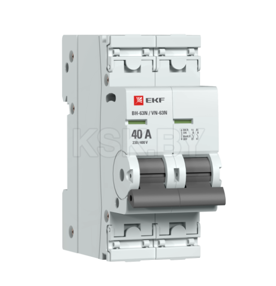 Выключатель нагрузки 2P 40А ВН-63N EKF  PROxima (S63240) 