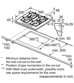 Панель варочная газовая Bosch PNP6B6B90