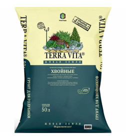 Terra Vita Живая земля Хвойные-Голубика-Рододендрон почвогрунт 50л 