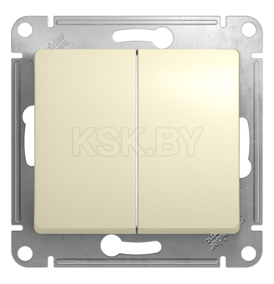 Переключатель 2кл. 10А беж Schneider Electric Glossa (GSL000265) 