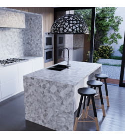 Столешница Slotex Дымчатый кварц/3/8060/R/4200*600*40 мм