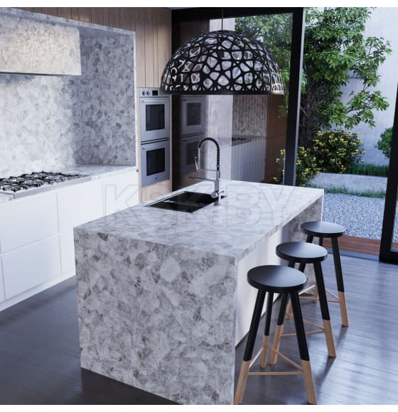 Столешница Slotex Дымчатый кварц/3/8060/R/4200*600*40 мм (8060/R) 