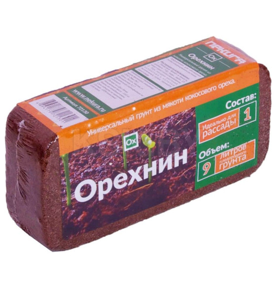 Орехнин кокосовый питательный субстрат (650г на 9л)