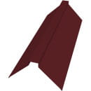 Планка конька плоского 150х150х2000мм RAL3005(вишневый)  п/э