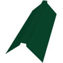 Планка конька плоского 150х150х2000мм RAL6005(зеленый) п/э