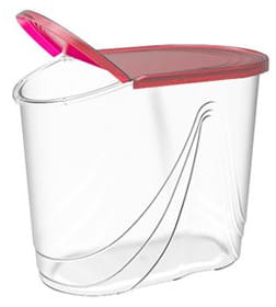 Емкость для сыпучих продуктов Wave 1,5 л (сангрия) BEROSSI ИК 34554000