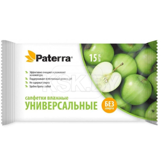 Салфетки влажные  PATERRA универсальные PATERRA 15шт (104-085) 