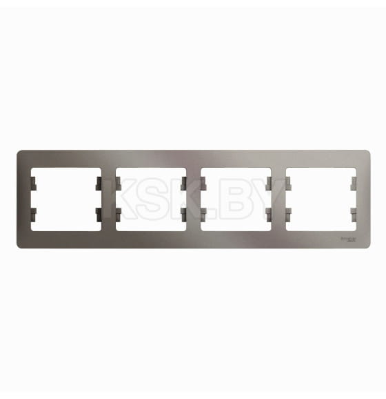 Рамка 4-я горизонтальная платина Schneider Electric Glossa (GSL001204) 