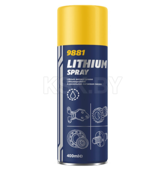 Смазка литиевая Mannol LITHIUM SPRAY 400мл (9881) 