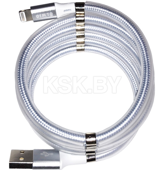 Кабель MAGNET USB 2.0-Lightning, 1,2м, 2.1А, OLMIO (PR041636) 