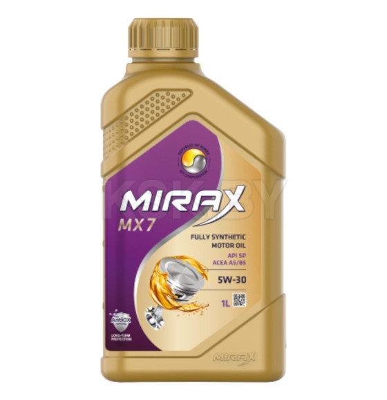 Масло моторное Mirax MX7 SAE 5w30 API SP ACEA A5/B5 1л.